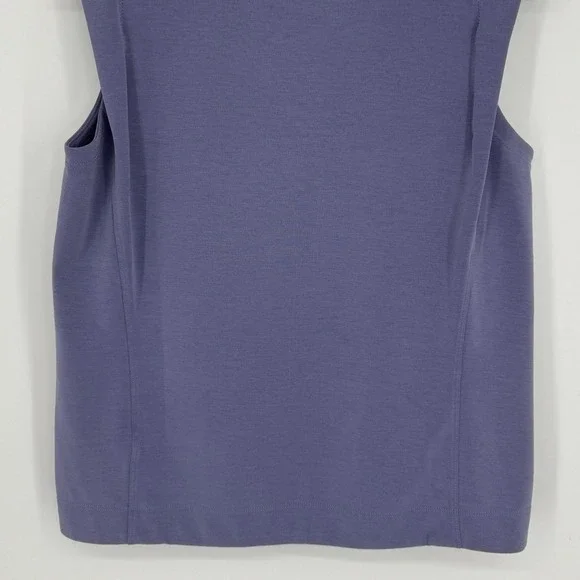 Athleta Seasoft Tank Sweatshirt Size Small Purple Sleeveless Muscle Tee Top - Picture 8 of 11